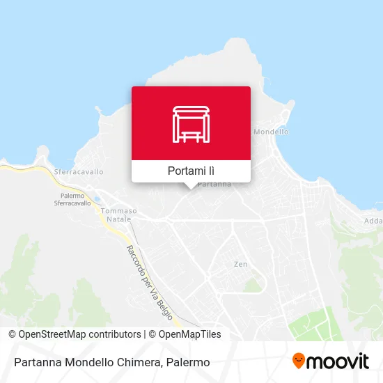 Mappa Partanna Mondello Chimera