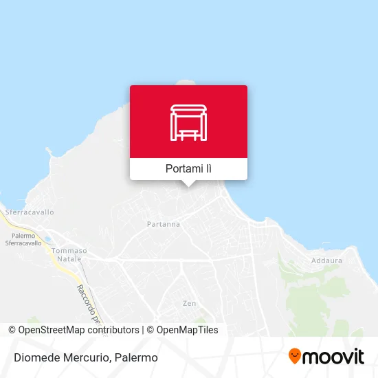 Mappa Diomede Mercurio