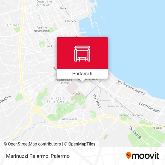 Mappa Marinuzzi Palermo