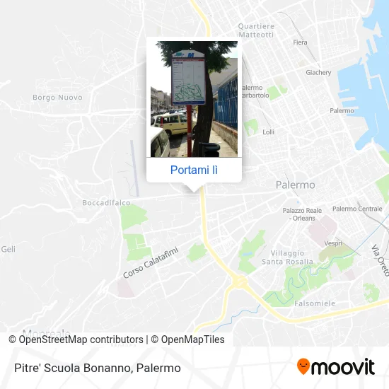 Mappa Pitre' Scuola Bonanno