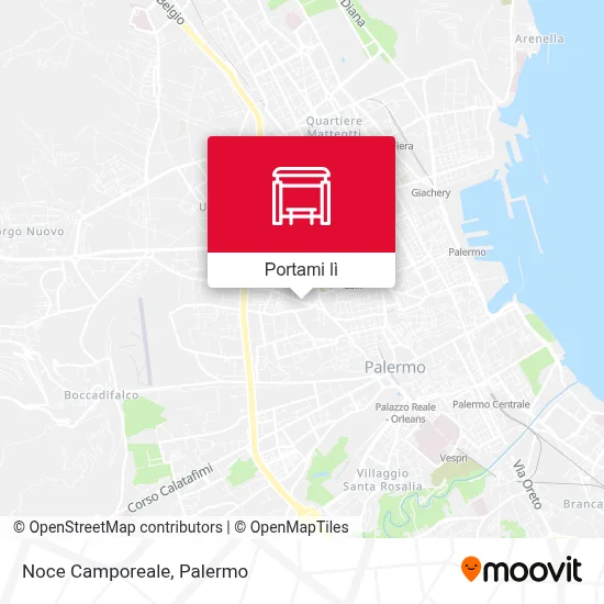 Mappa Noce Camporeale