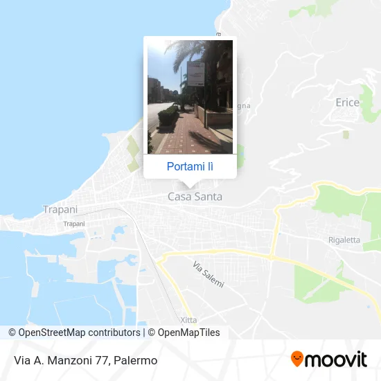 Mappa Via A. Manzoni 77