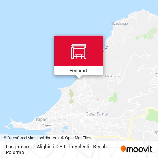 Mappa Lungomare D. Alighieri D.F. Lido Valenti - Beach