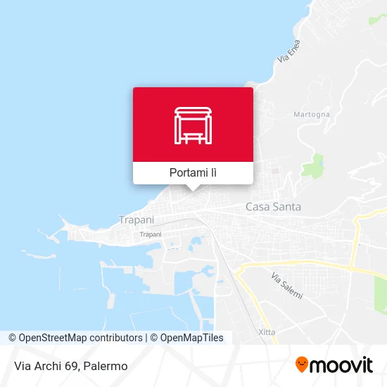 Mappa Via Archi 69