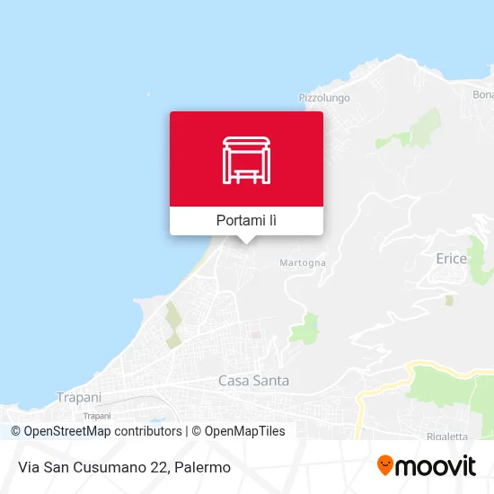 Mappa Via San Cusumano 22