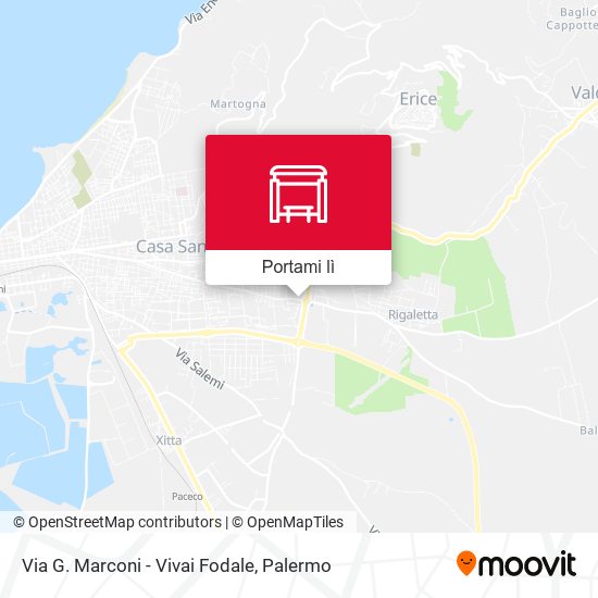 Mappa Via G. Marconi - Vivai Fodale