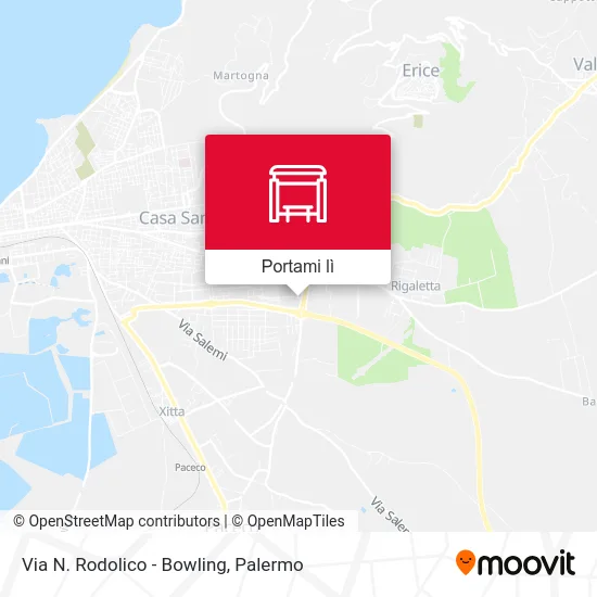 Mappa Via N. Rodolico - Bowling