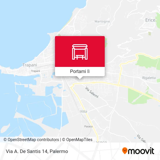 Mappa Via A. De Santis 14