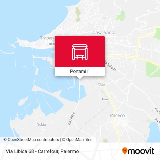 Mappa Via Libica 68 - Carrefour