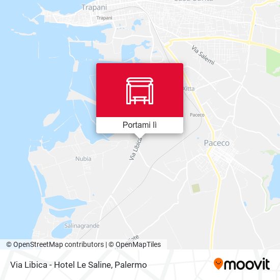 Mappa Via Libica - Hotel Le Saline