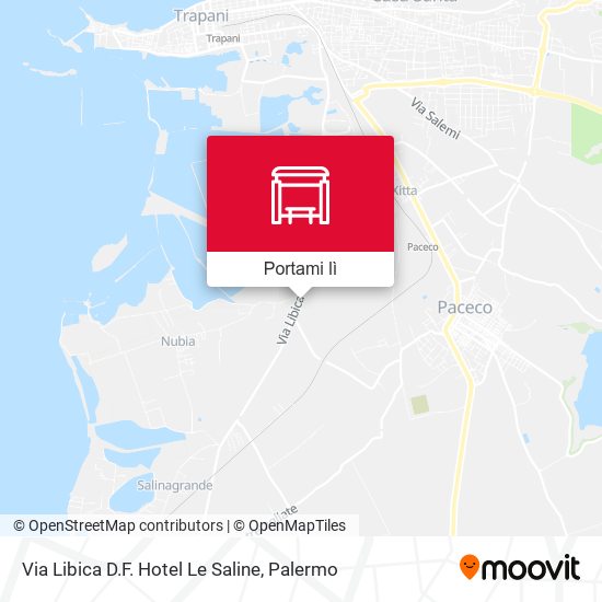 Mappa Via Libica D.F. Hotel Le Saline