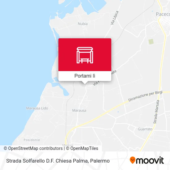 Mappa Strada Solfarello D.F. Chiesa Palma