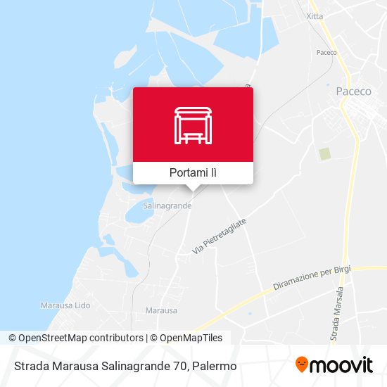 Mappa Strada Marausa Salinagrande 70