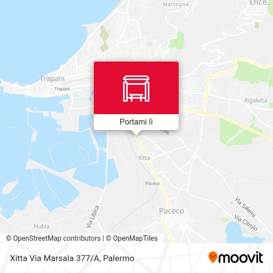 Mappa Xitta Via Marsala 377/A