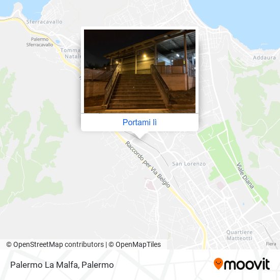 Mappa Palermo La Malfa