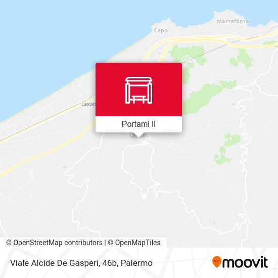 Mappa Viale Alcide De Gasperi, 46b