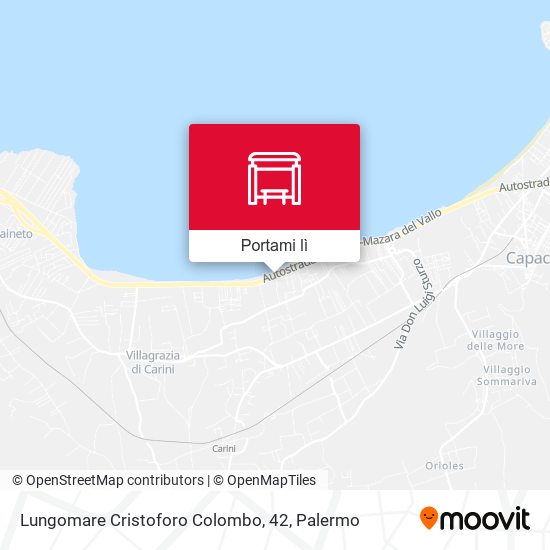 Mappa Lungomare Cristoforo Colombo, 42