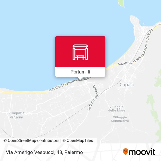 Mappa Via Amerigo Vespucci, 48