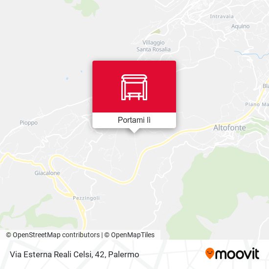 Mappa Via Esterna Reali Celsi, 42