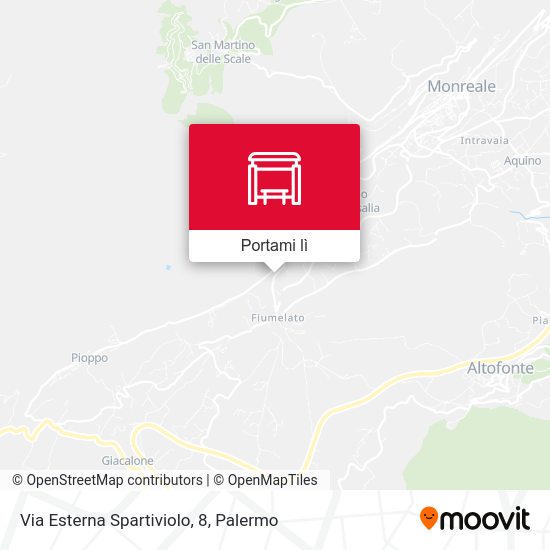 Mappa Via Esterna Spartiviolo, 8