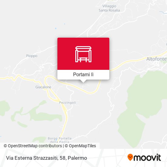 Mappa Via Esterna Strazzasiti, 58
