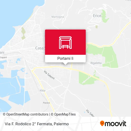 Mappa Via F. Rodolico 2° Fermata