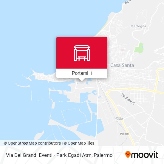 Mappa Via Dei Grandi Eventi - Park Egadi Atm