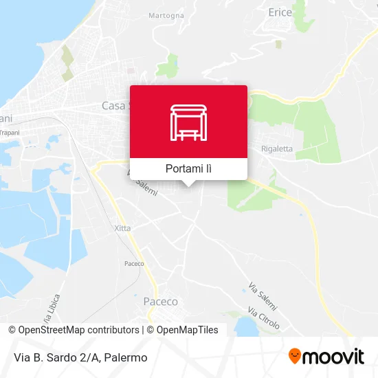 Mappa Via B. Sardo 2/A