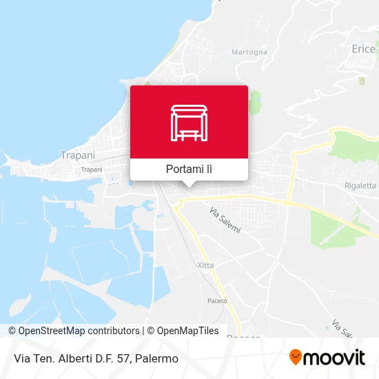 Mappa Via Ten. Alberti D.F. 57