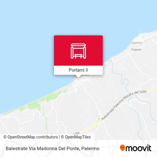 Mappa Balestrate Via Madonna Del Ponte