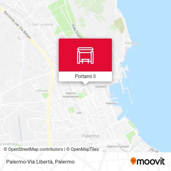 Mappa Palermo-Via Libertà