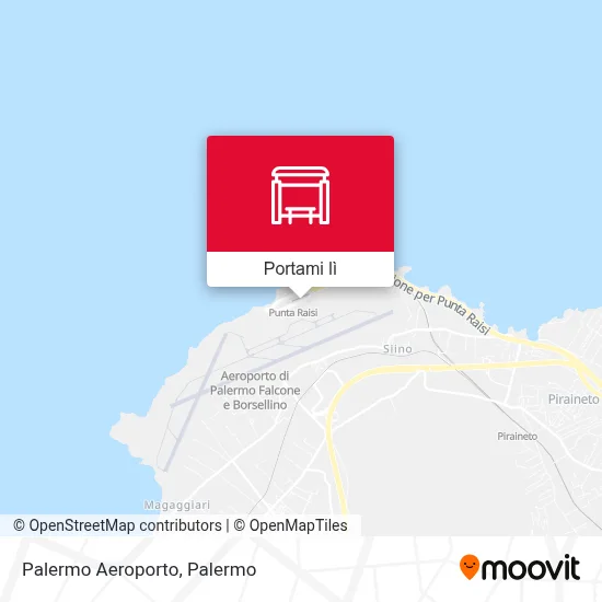 Mappa Palermo Aeroporto