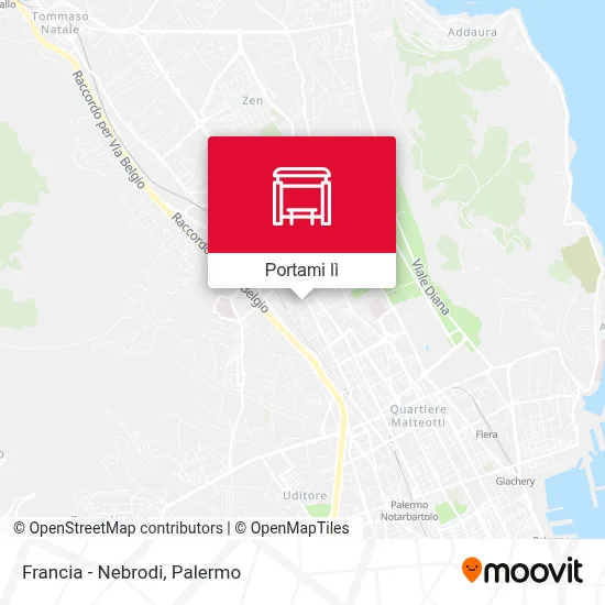 Mappa Francia - Nebrodi