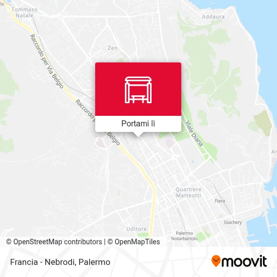 Mappa Francia - Nebrodi