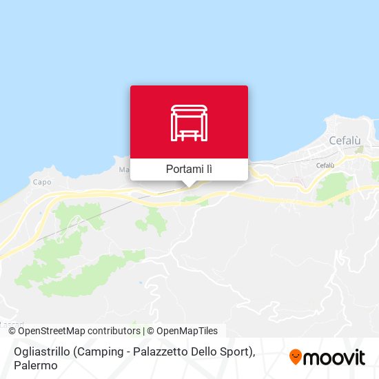 Mappa Ogliastrillo (Camping - Palazzetto Dello Sport)