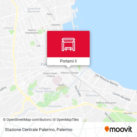 Mappa Stazione Centrale Palermo