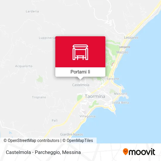 Mappa Castelmola - Parcheggio