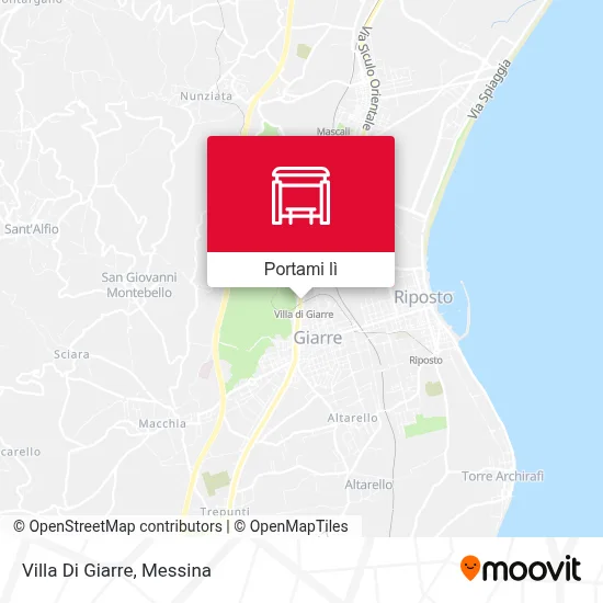 Mappa Villa Di Giarre