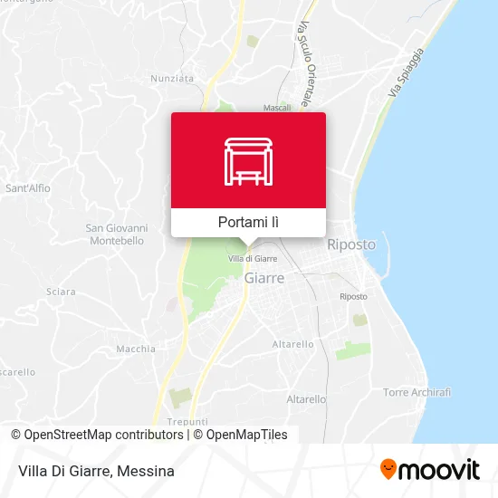 Mappa Villa Di Giarre