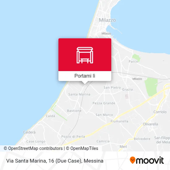 Mappa Via Santa Marina, 16 (Due Case)