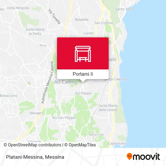 Mappa Platani-Messina