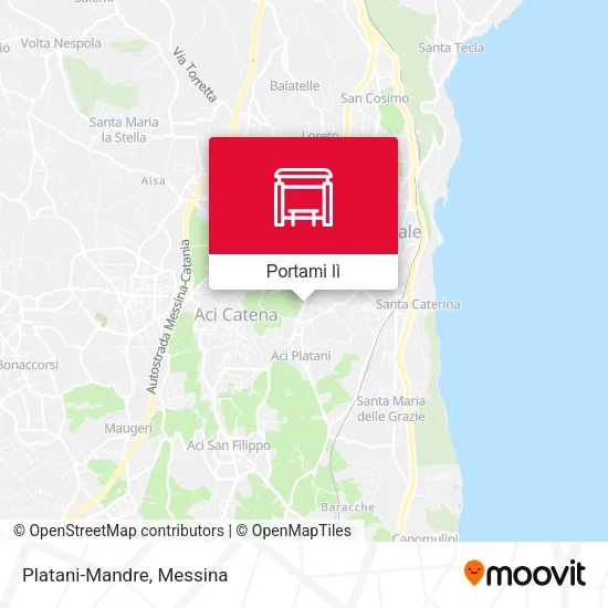 Mappa Platani-Mandre