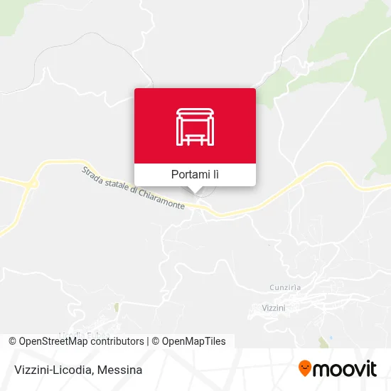 Mappa Vizzini-Licodia