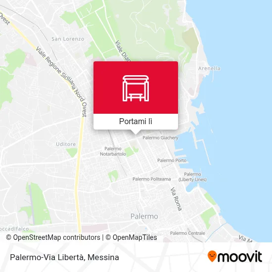 Mappa Palermo-Via Libertà