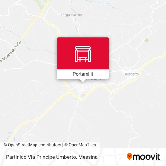 Mappa Partinico Via Principe Umberto