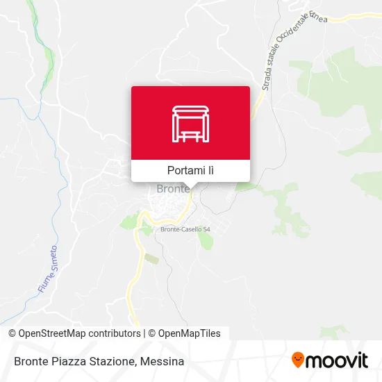 Mappa Bronte Piazza Stazione