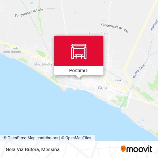 Mappa Gela Via Butera