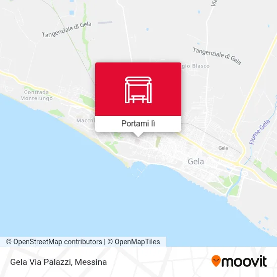 Mappa Gela Via Palazzi