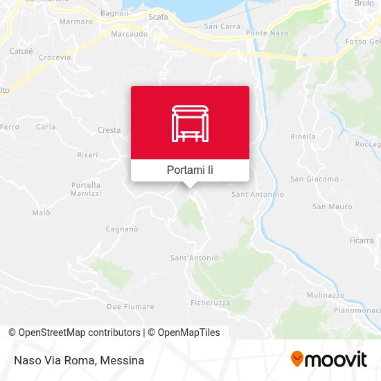 Mappa Naso Via Roma