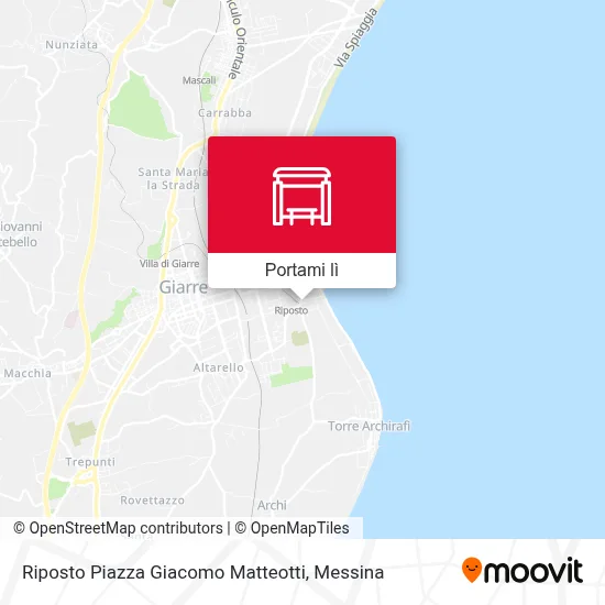 Mappa Riposto Piazza Giacomo Matteotti